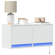 Tv-wandmeubel 80x31x35 cm wit led