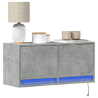 Tv-wandmeubel 80x31x35 cm betongrijs LED