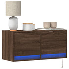 Tv-wandmeubel 80x31x35 cm bruin eikenkleur
