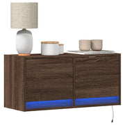 Tv-wandmeubel 80x31x35 cm bruin eikenkleur