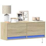 Tv-wandmeubel 100x31x35 cm sonoma eiken led