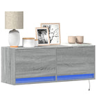 Tv-wandmeubel 100x31x35 cm grijs sonoma met led