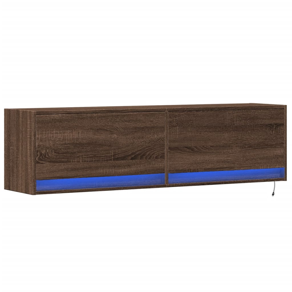 Tv-Wandmeubel Met Led-Verlichting 140X31X38 Cm 140 cm