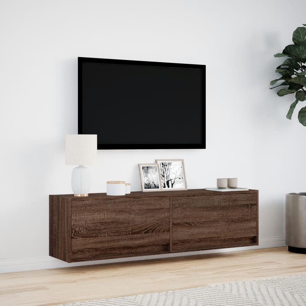 Tv-Wandmeubel Met Led-Verlichting 140X31X38 Cm 140 cm
