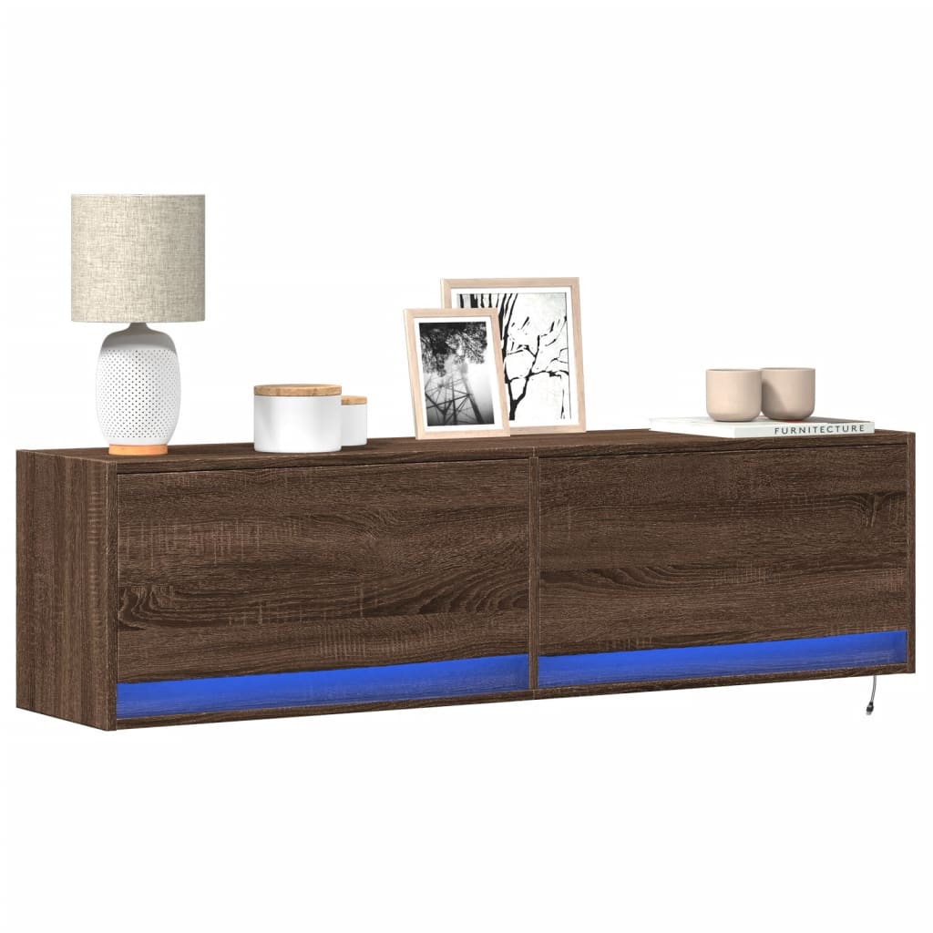 Tv-Wandmeubel Met Led-Verlichting 140X31X38 Cm 140 cm