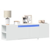 Tv-wandmeubel 135x31x39,5 cm wit met led
