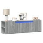 Tv-wandmeubel 135x31x39,5 cm grijs sonoma
