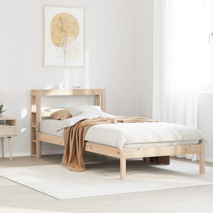 Bedframe zonder matras massief grenenhout 75x190 cm