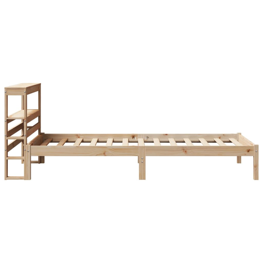Bedframe zonder matras massief grenenhout 75x190 cm