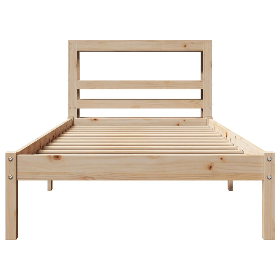 Bedframe zonder matras massief grenenhout 90x190 cm