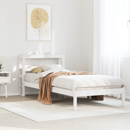 Bedframe Zonder Matras Massief Grenenhout 90 x 190 cm Wit