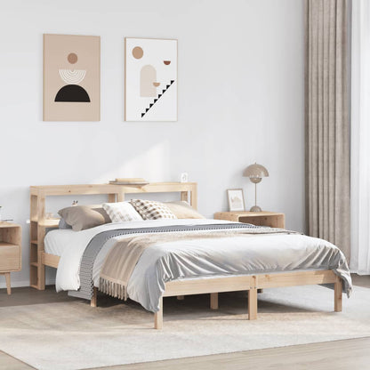 Bedframe zonder matras massief grenenhout 120x190 cm