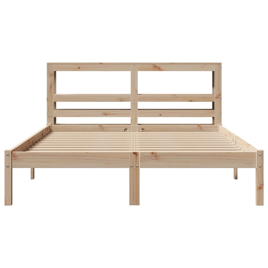 Bedframe zonder matras massief grenenhout 120x190 cm