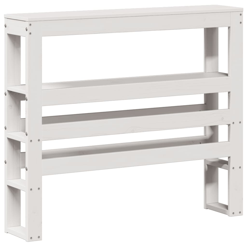 Bedframe Zonder Matras Massief Grenenhout 90 x 200 cm Wit