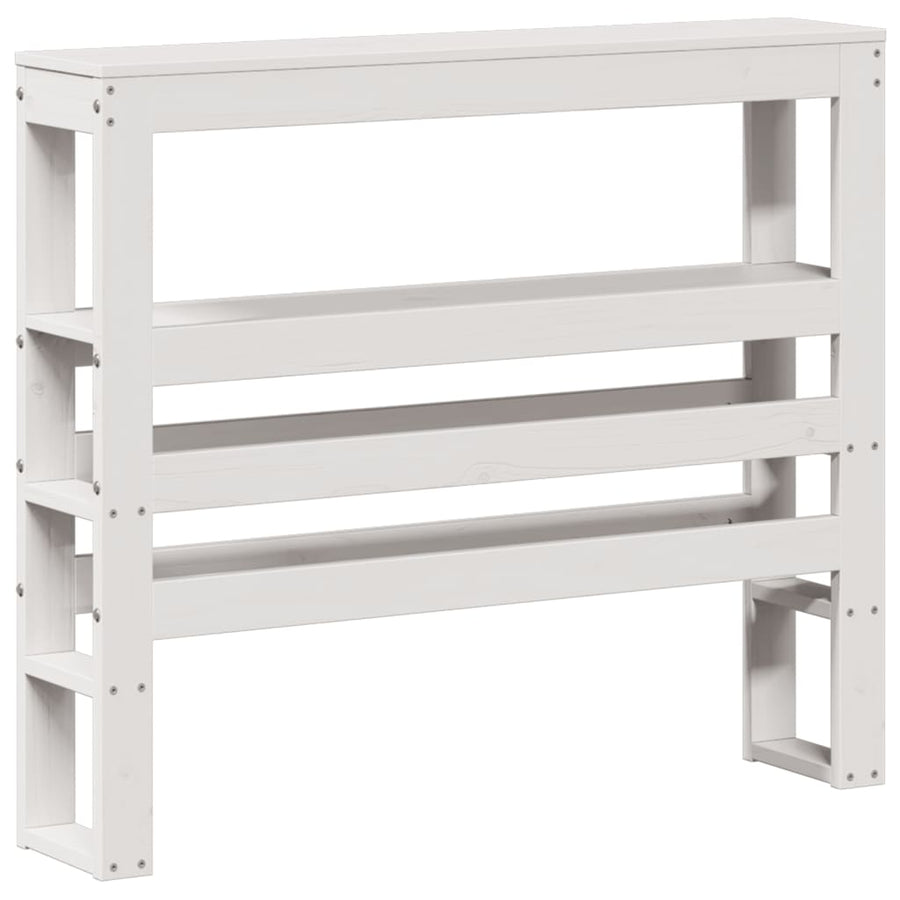 Bedframe Zonder Matras Massief Grenenhout 90 x 200 cm Wit
