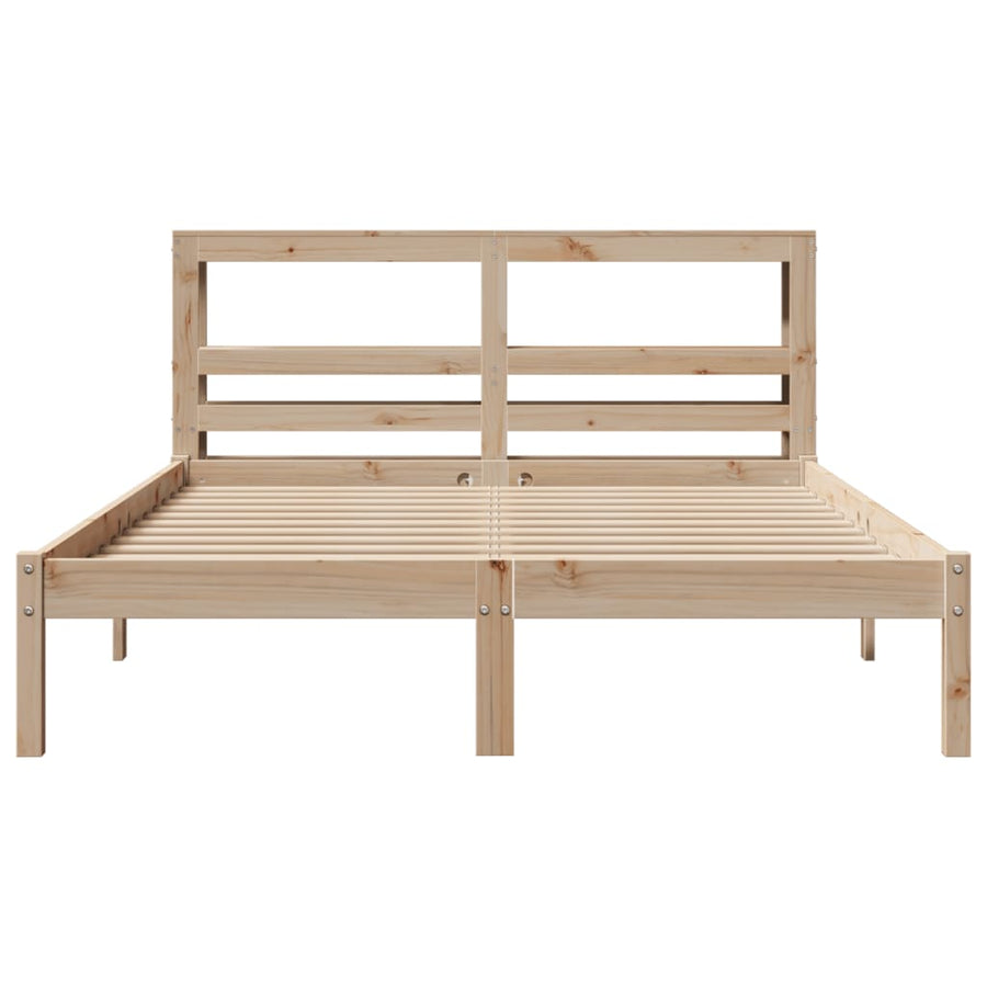 Bedframe zonder matras massief grenenhout 120x200 cm
