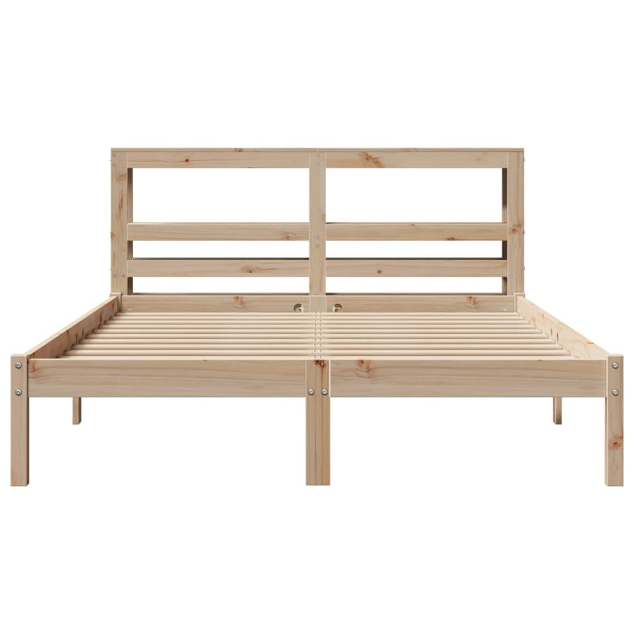 Bedframe zonder matras massief grenenhout 140x200 cm
