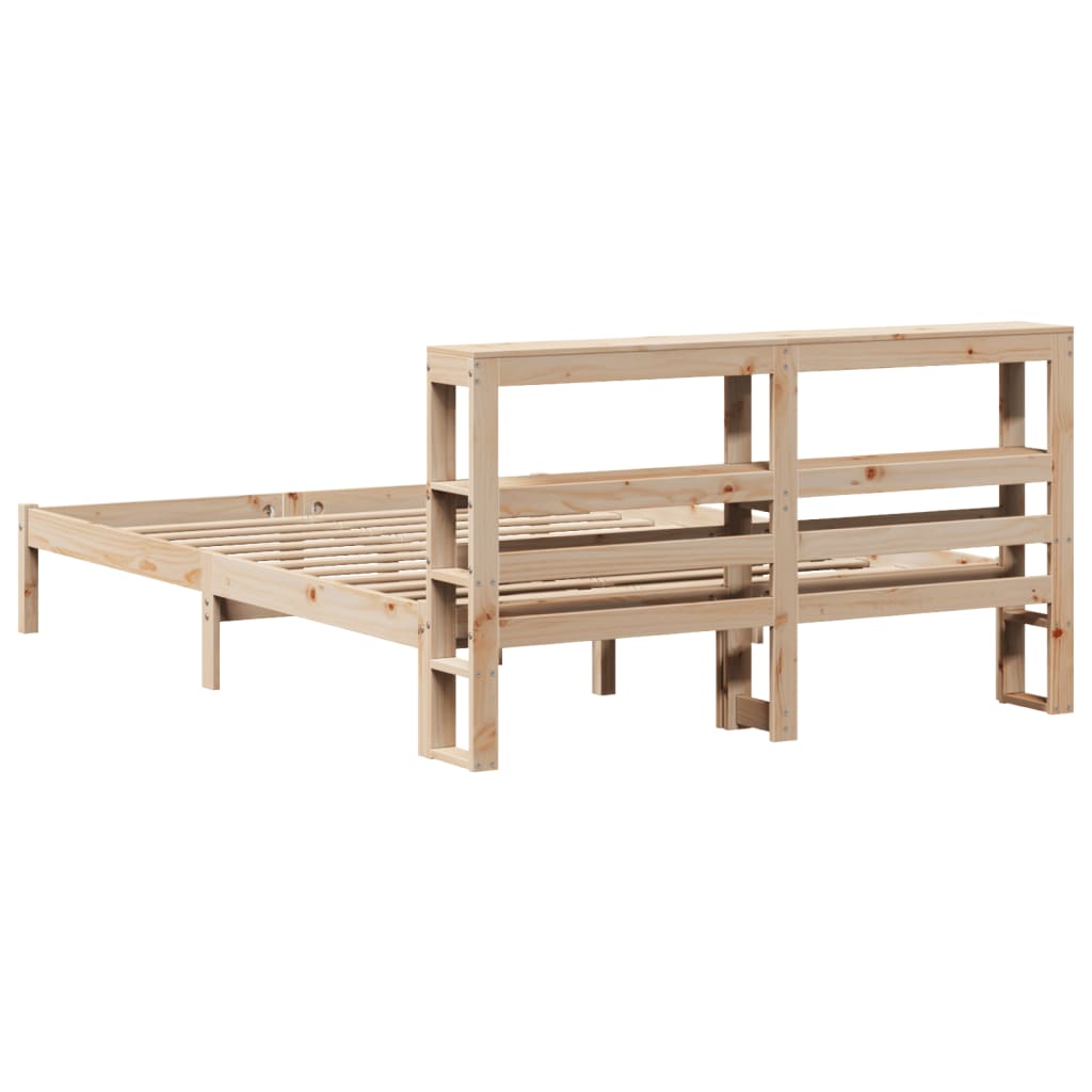 Bedframe zonder matras massief grenenhout 140x200 cm