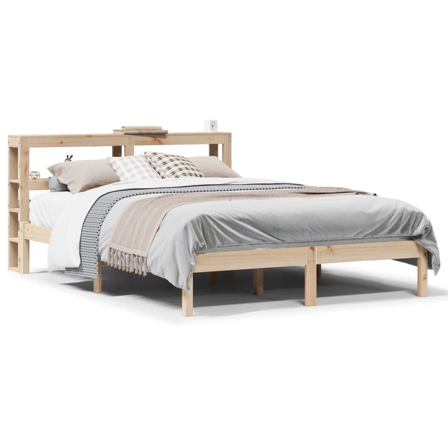 Bedframe zonder matras massief grenenhout 140x200 cm