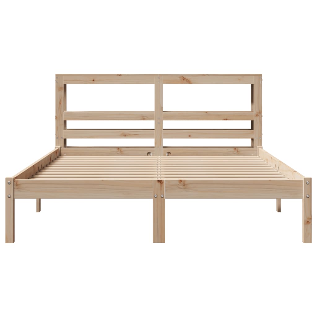 Bedframe zonder matras massief grenenhout 160x200 cm