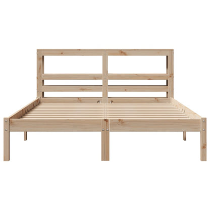 Bedframe zonder matras massief grenenhout 160x200 cm