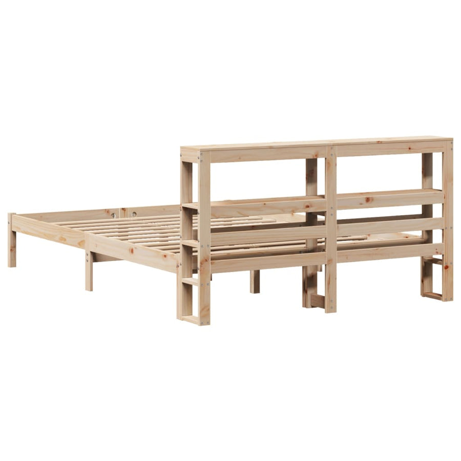 Bedframe zonder matras massief grenenhout 160x200 cm
