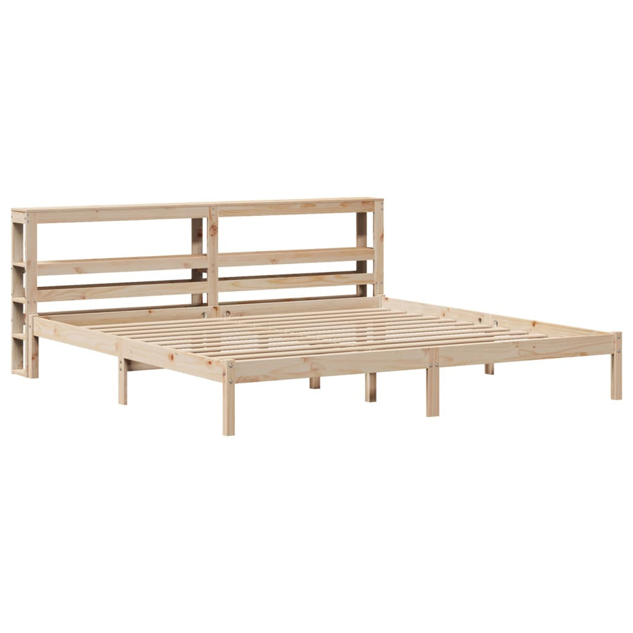 Bedframe zonder matras massief grenenhout 180x200 cm