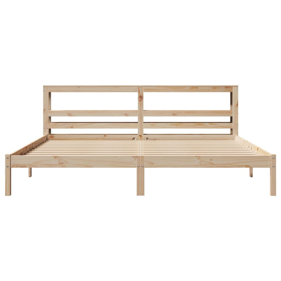 Bedframe zonder matras massief grenenhout 180x200 cm