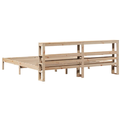 Bedframe zonder matras massief grenenhout 180x200 cm