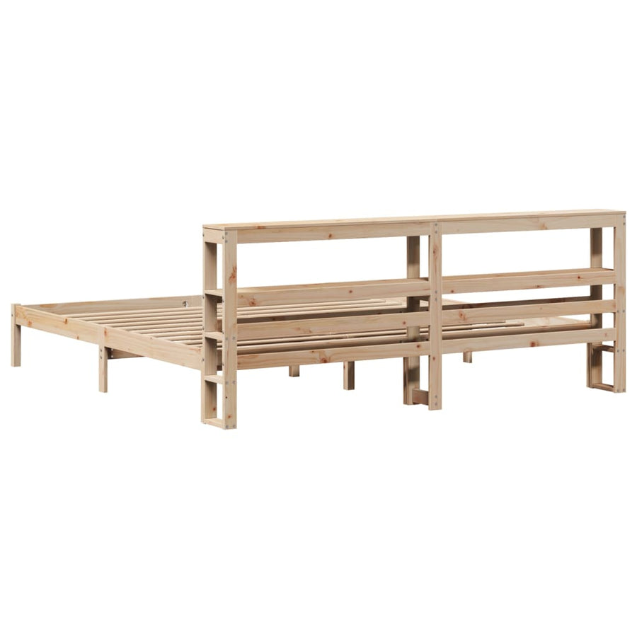 Bedframe zonder matras massief grenenhout 180x200 cm
