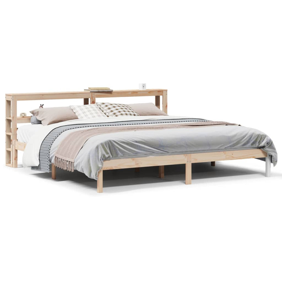 Bedframe zonder matras massief grenenhout 180x200 cm