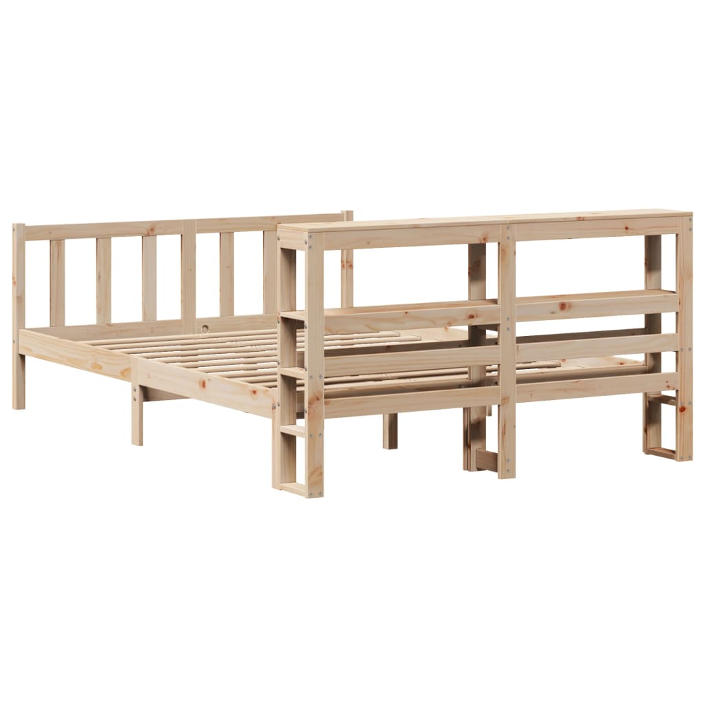 Bedframe zonder matras massief grenenhout 120x190 cm
