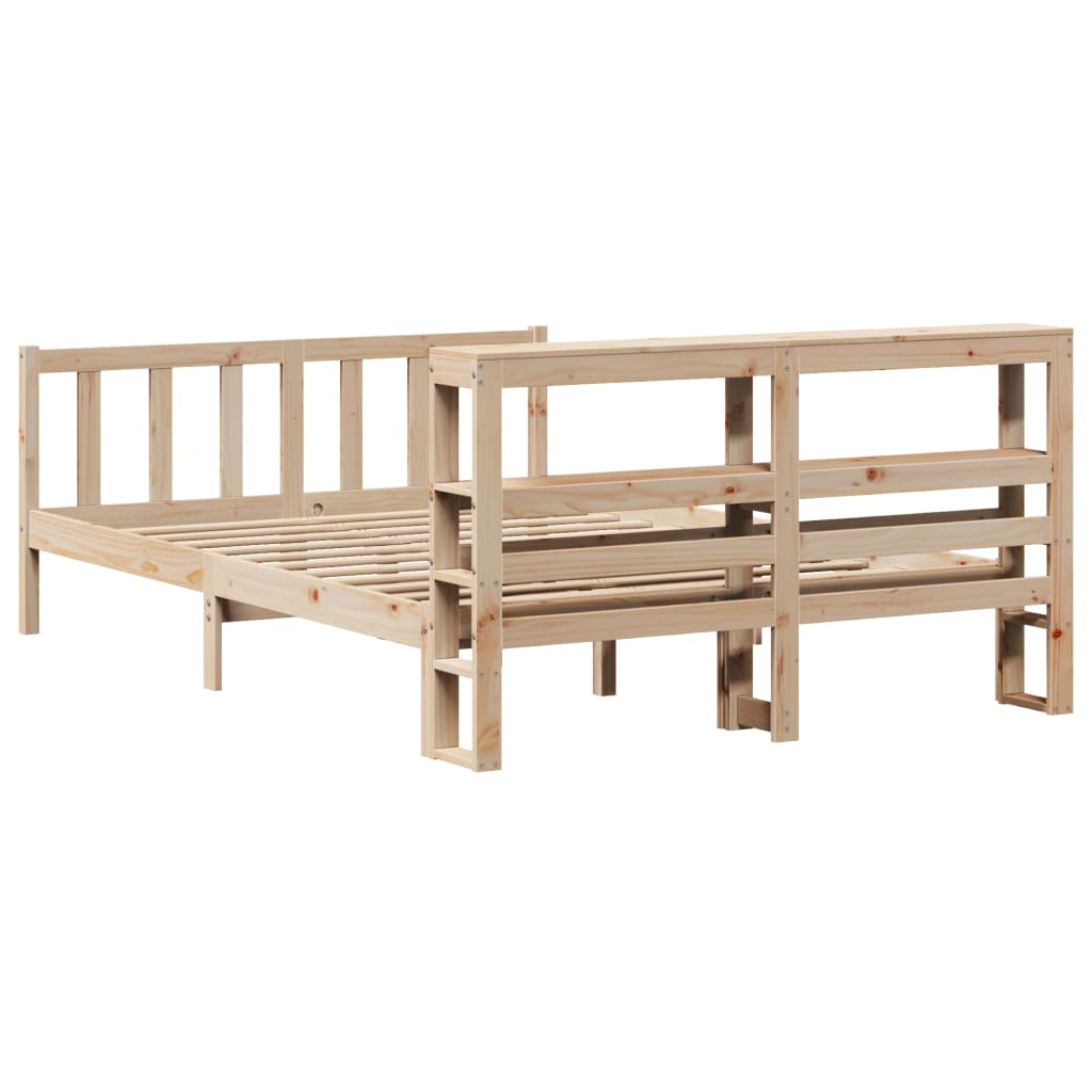 Bedframe zonder matras massief grenenhout 120x200 cm