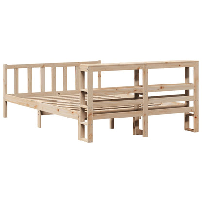Bedframe zonder matras massief grenenhout 140x200 cm