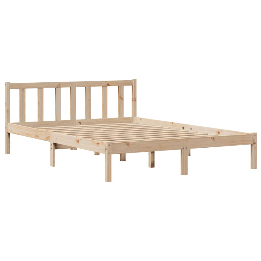 Bedframe zonder matras massief grenenhout 140x200 cm