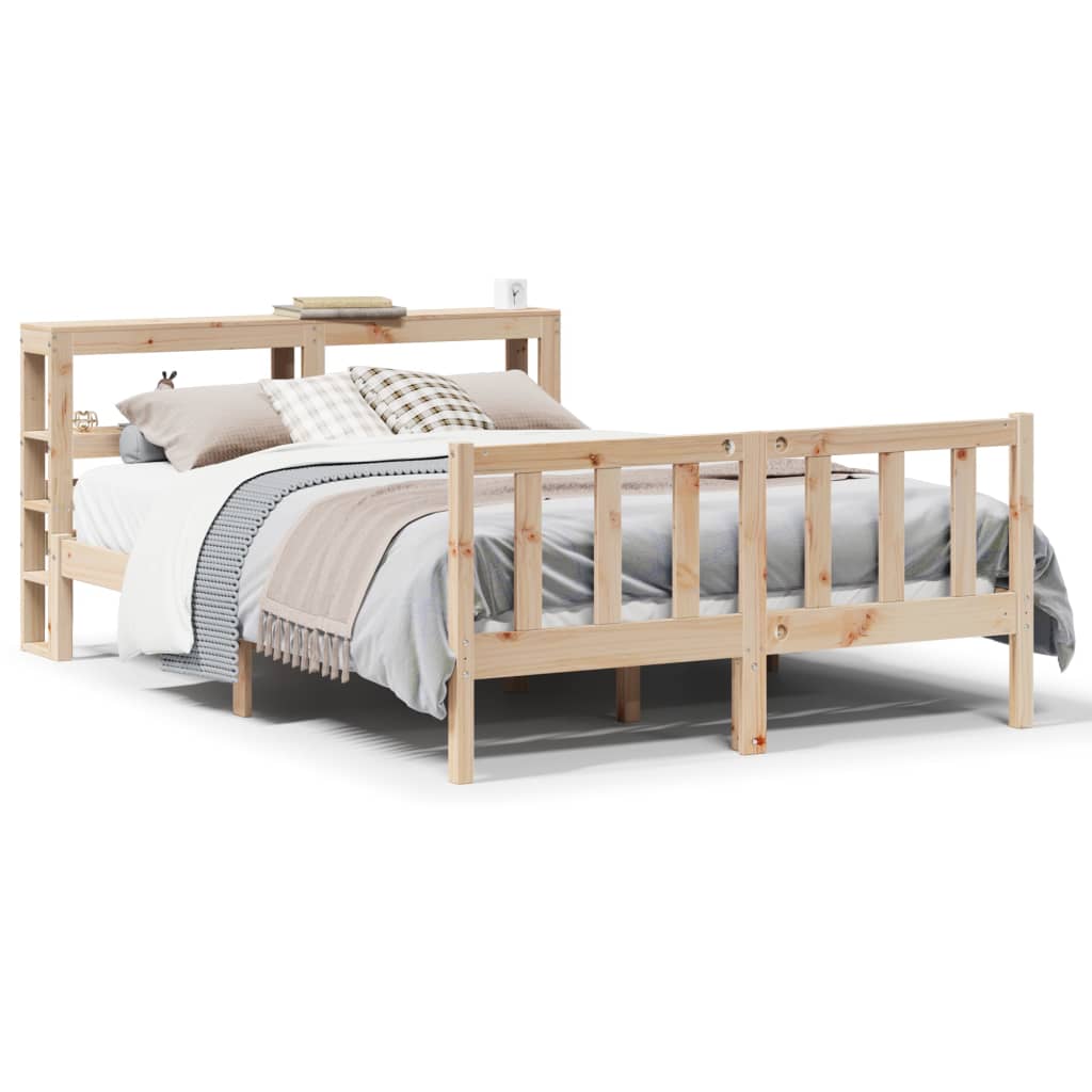 Bedframe zonder matras massief grenenhout 140x200 cm