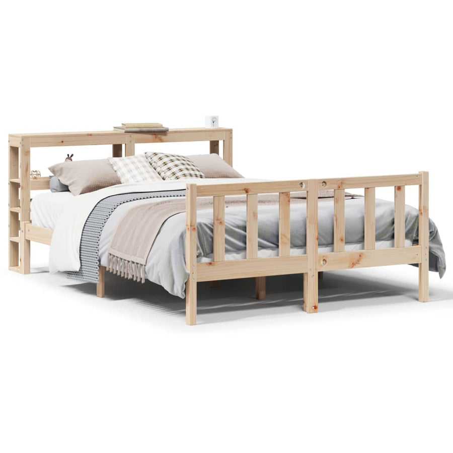 Bedframe zonder matras massief grenenhout 140x200 cm