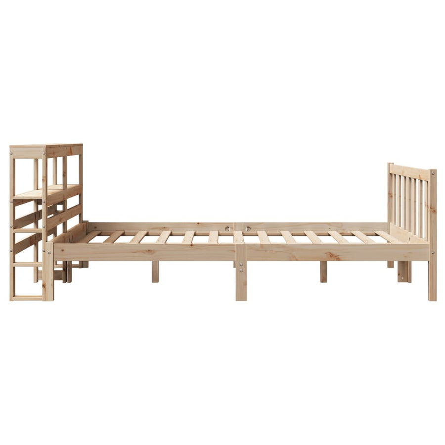 Bedframe zonder matras massief grenenhout 160x200 cm