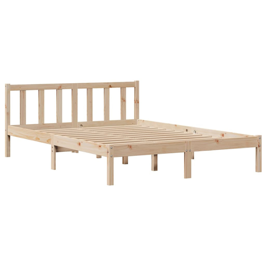 Bedframe zonder matras massief grenenhout 160x200 cm