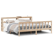 Bedframe Zonder Matras Massief Grenenhout 200 x 200 cm Naturel