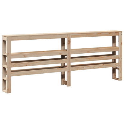Bedframe Zonder Matras Massief Grenenhout 200 x 200 cm Naturel