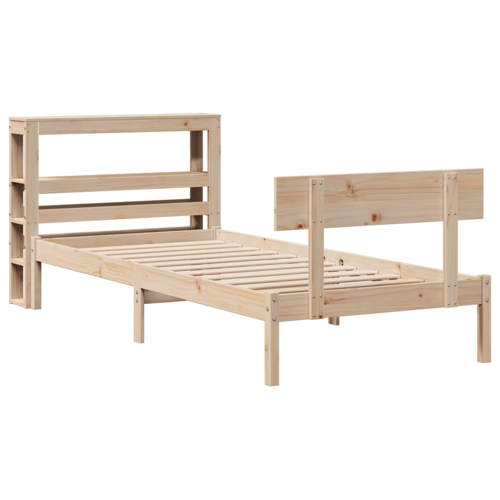 Bedframe zonder matras massief grenenhout 90x200 cm