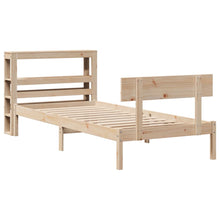 Bedframe zonder matras massief grenenhout 90x200 cm