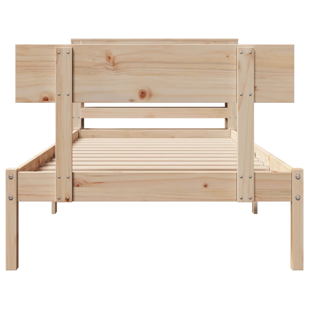 Bedframe zonder matras massief grenenhout 90x200 cm