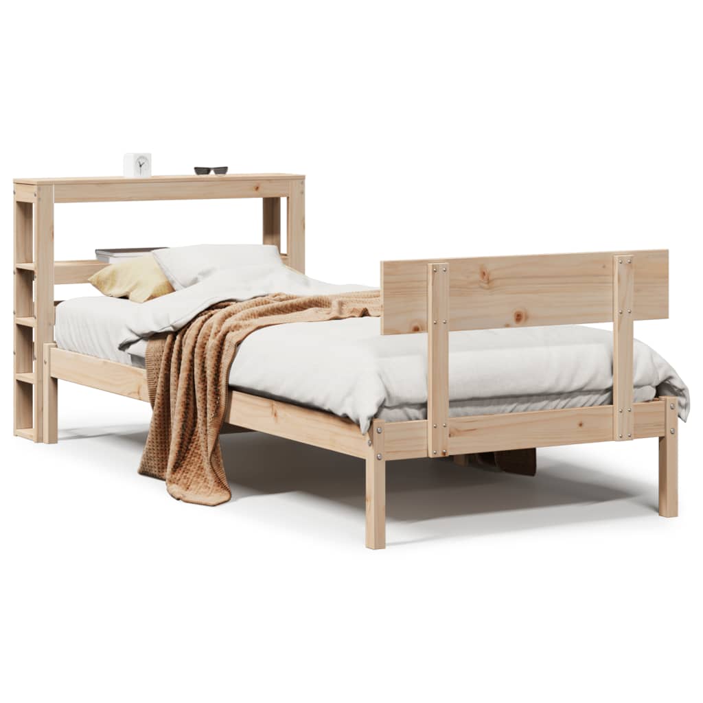 Bedframe zonder matras massief grenenhout 90x200 cm