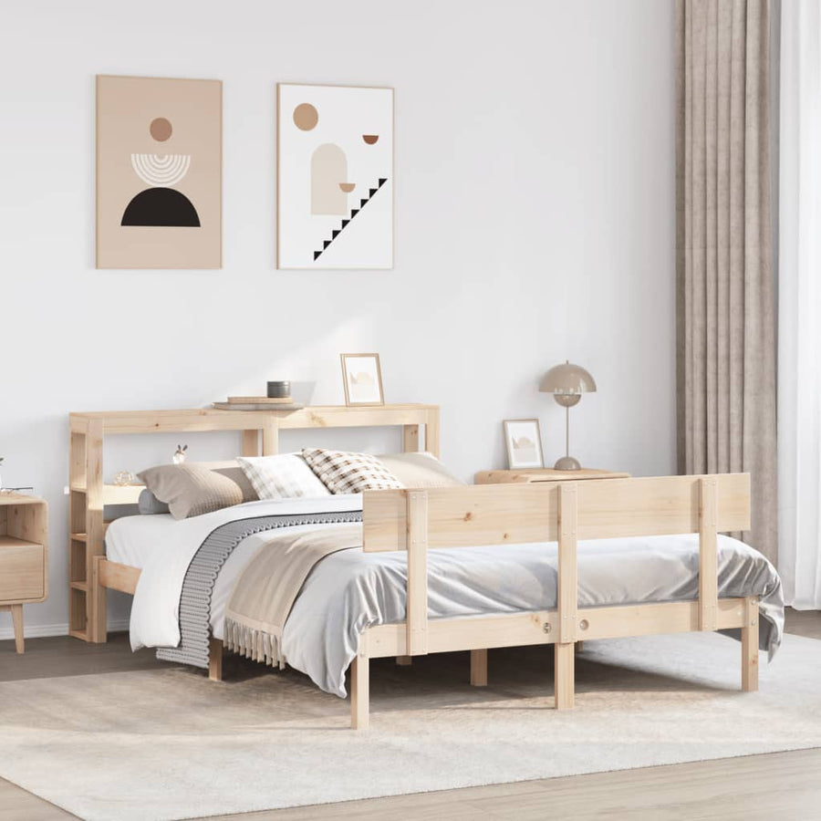 Bedframe zonder matras massief grenenhout 120x200 cm