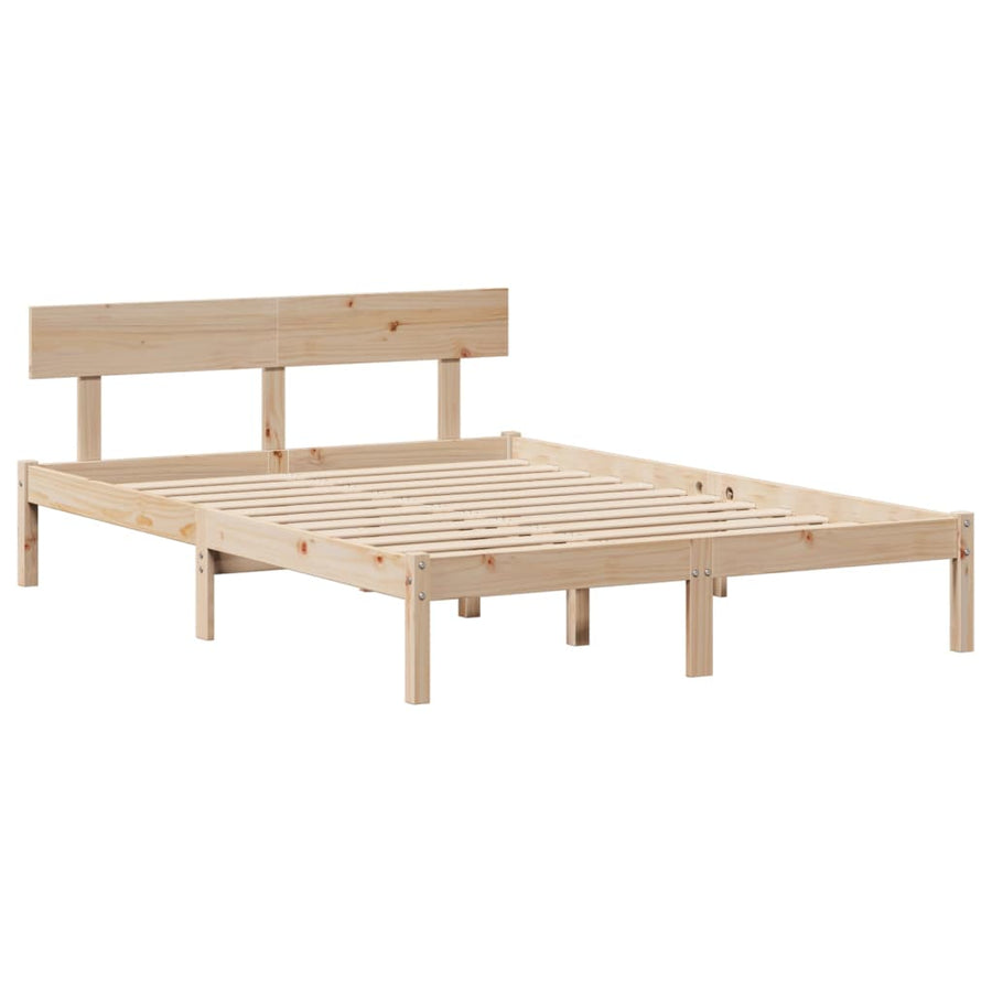 Bedframe zonder matras massief grenenhout 120x200 cm