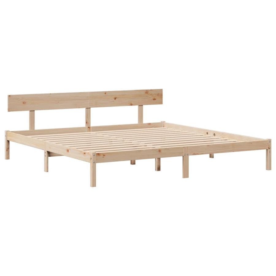 Bedframe zonder matras massief grenenhout 180x200 cm
