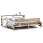 Solid Pine Wood Bed Frame without Mattress 180x200 cm
