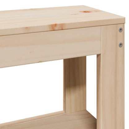Bedframe zonder matras massief grenenhout 75x190 cm